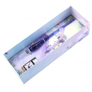 Coffret de stylos a plume en verre avec porte-plume en forme de fleur, etui a encre, cadeau exquis (Michelia) - Neuf