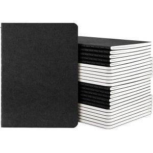 Carnet A6-24 Pièces Cahier De Note Petit Carreaux 5mm-10x14cm Mini Petit Carnet 100gsm Papier À Feuilles Quadrillées A6-60 Pages Bloc Note De Poche A6 Cahier De Dessin Noir - Neuf