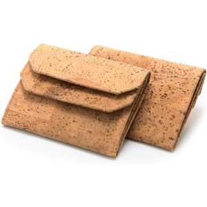 CAUC-FA.Volmer&reg; Portefeuille l&eacute;ger en li&egrave;ge avec Protection RFID | &eacute;tanche et Robuste | Mini Portefeuille Hommes et Femmes | v&eacute;g&eacute;talien, Durable | Jens Mini li&egrave;ge, Naturel - Neuf