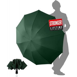 Parapluie Pliant Invers&eacute; Compact - Parapluies De Voyage Portables Pour La Pluie, Parapluie Homme Automatique Resistant Vent, - Neuf