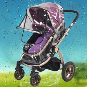 Vococal® Habillage Pluie Universel Hiver Poussette Transparent Étanche Pvc Pour Voyage Protége Bébé Enfants - Neuf