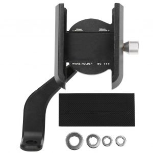 Support Universel Pour Telephone Portable, Support De Retroviseur De Moto Pour Gps, Noir - Neuf