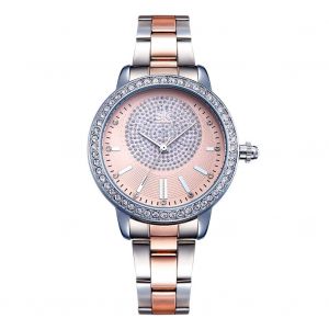 Shengke Montre-Bracelet A Quartz Pour Femme Avec Bracelet En Acier Et Strass (Rose) - Neuf