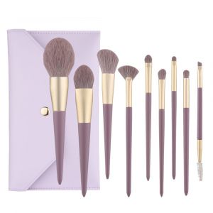 9 Violet Pinceaux De Maquillage Mis De La Poudre De Pinceaux De Maquillage Beauté Outils - Neuf