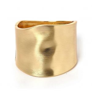 Bracelets Bracelets Pour Femmes,Placage Or 18k Grosse Finition Polie Poignet Manchette Wrap Charnière Twist Bracelet Ouverture Fil Large-Rainuré Déclaration Mode J - Neuf