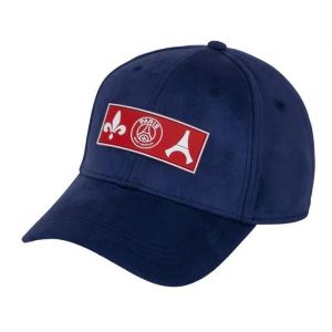 Taille Unique - Casquette - Paris Saint Germain - Collection Officielle - Taille R&eacute;glable - Coton - Bleu - Neuf