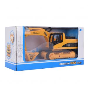 Mini-excavatrice de simulation 1:30, chenille, modele de voiture d'ingenierie, cadeau pour enfants, jaune - Neuf