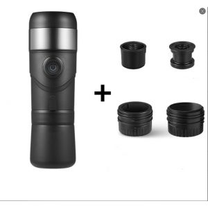 PSNKB90A Machine &agrave; caf&eacute; portable avec chauffage, charge USB 12 V et aspiration magn&eacute;tique double. Syst&egrave;me d'extraction 3 en 1 pour NS, DG ou poudre de caf&eacute; 50 tasses par chargeBatterie de 1200 mAh - Neuf