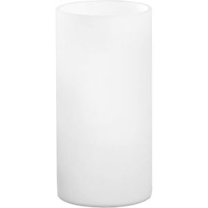 ERYI-Lampe De Chevet Geo, Lampe De Table Minimaliste En Verre Opale Mat, Luminaire De Salon Blanc Avec Interrupteur, Douille E14 - Neuf
