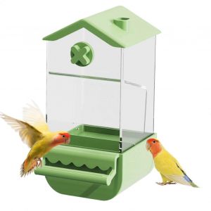 Distributeur Automatique De Nourriture Par Pulverisation Pour Perruches Ondulees, Inseparables Et Calopsittes &iquest; Vert - Neuf