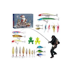 Calendrier de l'Avent de p&ecirc;che avec 24/26 hame&ccedil;ons pour les passionn&eacute;s de p&ecirc;che - Neuf