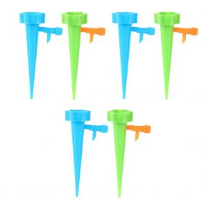 HJLIAN Dispositif d'arrosage automatique de jardinage, systeme d'irrigation goutte a goutte a debit reglable, 6 pieces - Neuf