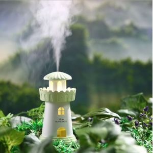 Humidificateur d'air USB pour plantes vertes, petit phare, veilleuse, diffuseur d'huiles essentielles pour la maison - Neuf