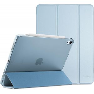 Coque Pour Ipad Air 11 Pouces (M3) 2025/(M2) 2024, Air 5ème 2022/4ème 2020 10.9 Pouces, Étui De Protection Anti-Chute, Rabat Magnétique Stable -Bleu Ciel - Neuf