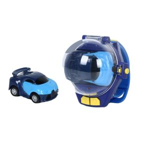 Voiture t&eacute;l&eacute;command&eacute;e miniature 2,4 GHz avec montre int&eacute;gr&eacute;e - Voiture RC portable rechargeable pour enfants - Neuf