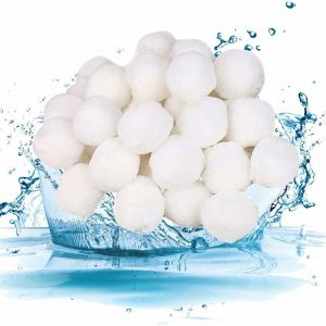Filtration de piscine au sable, boules filtrantes de piscine, boule filtrante de 700 g, boules filtrantes, boule de nettoyage de piscine, média filtrant en fibre pour pompe de piscine - Neuf