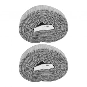 2pcs alliage de zinc cliquet sangles d'arrimage robustes sangles d'arrimage cargos sangles d'arrimage pour camions voiture bagages gris3m / 9.8ft - Neuf