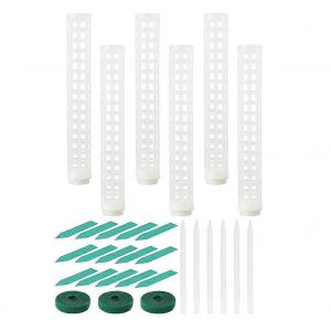 6pcs Plastique Mousse Pole 15 Pouces Parent Moss Mesh Pole Petit P&ocirc;le De Mousse Piquet Pour Plantes Monstera - Neuf