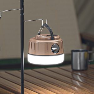 Lanterne De Camping Led Rechargeable Avec Batterie 1200 Mah Et Port Usb - Neuf