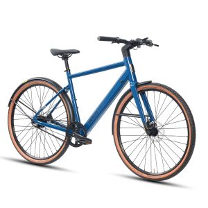 V&eacute;lo &Eacute;lectrique Deruiz Turmali L 58cm Moteur 250w, Batterie 36v/360wh, Autonomie Jusqu'&agrave; 110km, Avec Entra&icirc;nement Par Courroie En Carbone Gates Adapt&eacute; Pour Hommes Couleur Bleue - Neuf