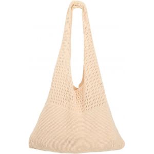 RFCBC-Sacs à main tricotés pour femme, sac fourre-tout rétro creux | Sac fourre-tout au crochet | Sac fourre-tout de plage | Sacs de plage en maille pour femme(abricot) - Neuf