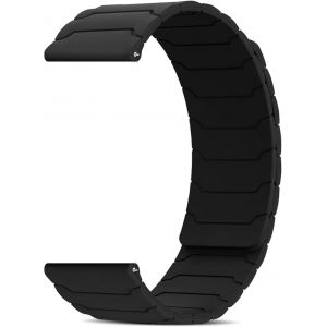 Bracelet Silicone 20mm/22mm/18mm, Bracelets Magnétique, Doux, Confortable, Bracelet Sport, Dégagement Rapide, Bracelet De Montre [20 Mm Noir][Mon9261400] - Neuf