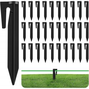 MEVRONISSHOP-120 Pi&egrave;ces Piquets de Fixation pour C&acirc;bles P&eacute;riph&eacute;riques de Robot Tondeuse - en Plastique Robuste - Neuf