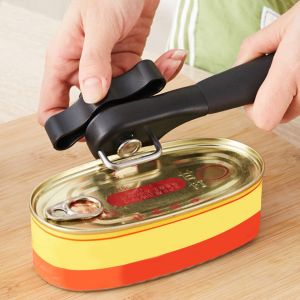 Hjlian Ouvre-Boite Manuel Pour Cuisine, Outil D'ouverture De Couvercle De Bouteille En Conserve Avec Poignee Pour Voyage Et Camping - Neuf