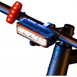 Lumiere Velo,Lampe Velo Avant Et Arriere Usb Rechargeable,Ultral&eacute;g&egrave;re En Aluminium Eclairage Velo Led Puissantes,Ipx5 Phare Velo Et Feu Arriere Velo Accessoires Pour Vtt,Vtc,Route.[R12] - Neuf