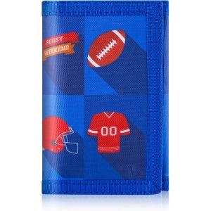 Portefeuilles Cool Pour Adolescents Garçons Et Filles Avec Fermeture Éclair Poche Pour Pièces De Monnaie, Fente Pour Cartes, Toile Rfid À Trois Volets, Autocollant Magique Pour L'Extérieur De - Neuf