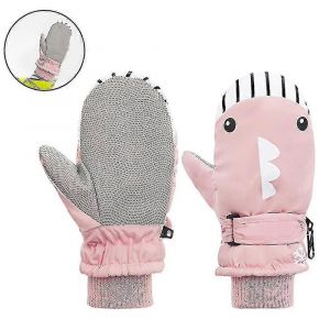 1 Paire Kid Gants D'hiver Mitaine Pour Tout-Petits, Ski Boy Snow Girl Imperm&eacute;able &Agrave; L'eau-Rose-Enfants-Unisexe - Neuf
