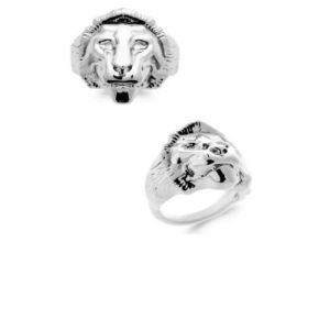 Bague Chevali&egrave;re - Bijouxia - Symbole Lion - Argent Massif 925 - Tailles 58 &Agrave; 68 - Joaillerie - Neuf