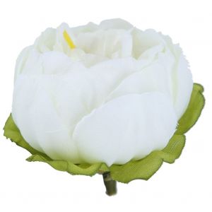 Hjlian Lot De 10 Tetes De Pivoines Artificielles Pour Decoration De Couronne De Mariage Diy, Blanc Lait - Neuf