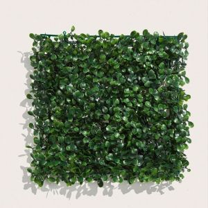 MEVRONISSHOP-Lot de 12 Panneaux muraux en Gazon Artificiel, 25,4 x 25,4 cm, Panneaux muraux en buis Imitation Vert pour décoration Murale extérieure et intérieure Verte, décorations de clôture de Jar - Neuf