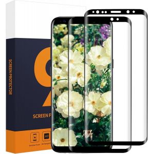 Kal-Lot De 2 Films De Protection D'écran En Verre Blindé Pour Samsung Galaxy S9 Plus -Protection Des Bords Ronds 3d -0,33 Mm -Toucher Sensible -Dureté 9h -Résistant Aux Rayures -Hd -Pas De - Neuf