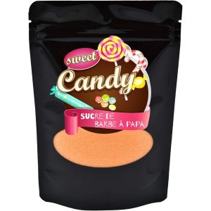 KALANKA-saveur sucre | saveur ORANGE | sucre color&eacute; pour barbe &agrave; papa, machines &agrave; barbe &agrave; papa, pop-corn, d&eacute;coration, 1 x 200g - Neuf
