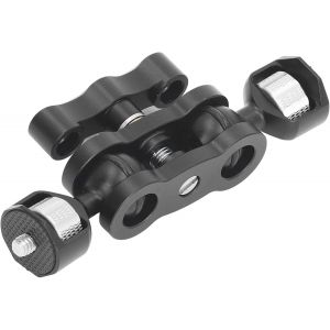 Bras Magique articulé avec Support de Moniteur à Double Rotule, Vis 1/4 Rotation à 360 Degrés, Bras à Double Rotule pour Caméra DSLR, Moniteurs, Téléphones.[F80] - Neuf