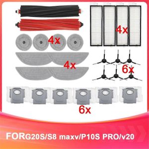 Compatible avec RoborockQrevo Master, brosses principales et lat&eacute;rales, filtre HEPA, sac &agrave; poussi&egrave;re, pack d'accessoires complet pour - Neuf