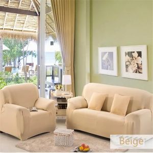 Housse De Canap&eacute; 3 Places - Strenthy - &Eacute;lasthanne - Extensible - Lavable - Design Contemporain - Neuf