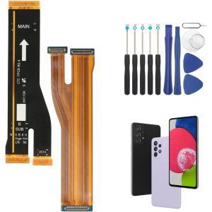 LCD &Eacute;cran Carte M&egrave;re C&acirc;ble Flexible pour Samsung Galaxy A52s SM-A528B Carte M&egrave;re de Recharge LCD C&acirc;ble Flexible Remplacement pour Connecter la Carte M&egrave;re, avec Outils - Neuf