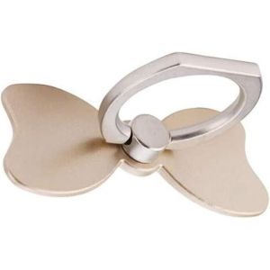 Lot de 5 anneaux de support de téléphone avec n?ud (doré), rotation 360°-180° - support universel pour smartphone - avec n?ud - pour téléphone portable, tablette - Neuf