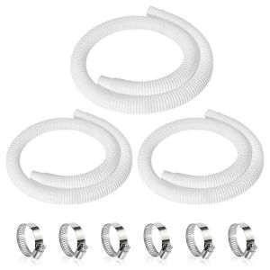 3 tuyaux de piscine de 1,25 po,tuyaux de pompe de piscine accessoires de 59 pouces de long - Neuf