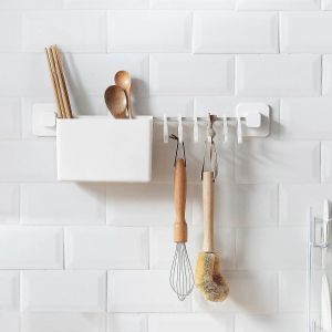 Supports à crochets muraux,Ustensiles de cuisine et organisateur d'ustensiles,Porte-outils à crochet pour ustensiles de cuisine - Neuf