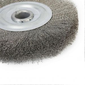 5 Pouces 125mm Brosse À Fil Serti Moulin À Meule En Acier Inoxydable Abrasif 16mm Trou Polissage Banc Broyeur Outil D'élimination De La Rouille - Neuf