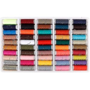 Fil À Coudre,50pcs Ensemble De Fil À Coudre De Couleur Différente Kit De Fil De Polyester-1 - Neuf