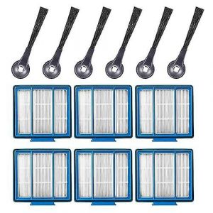 Lot de 12 filtres HEPA et brosses latérales Shark ION de qualité supérieure - Neuf