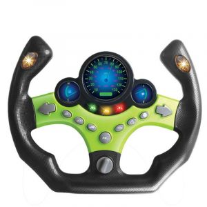 Volant de simulation électrique avec lumière et son Educ - Neuf