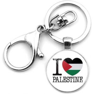 Kal-Porte-Clés Drapeau Palestinien Gratuit Avec Pendentif Drapeau Palestinien, Cadeau Pour Clé - Neuf