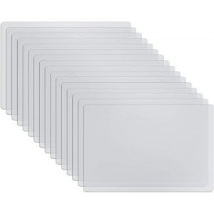 Loc-Lot De 16 Sets De Table En Plastique Transparent Lavables Et R&eacute;sistants &Agrave; La Chaleur Napperons De Table R&eacute;utilisables Pour Table &Agrave; Manger,Salle De Manger,Cuisine,40x30cm - Neuf