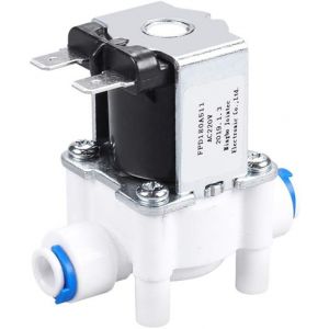 ASFASFq-ER-NM Boucle Conception Électrovanne en Plastique 220V 1/4 "Tuyau De Tuyau Connexion Rapide Purificateur d'eau Fontaine À Boire Contrôleur De Pression - Neuf